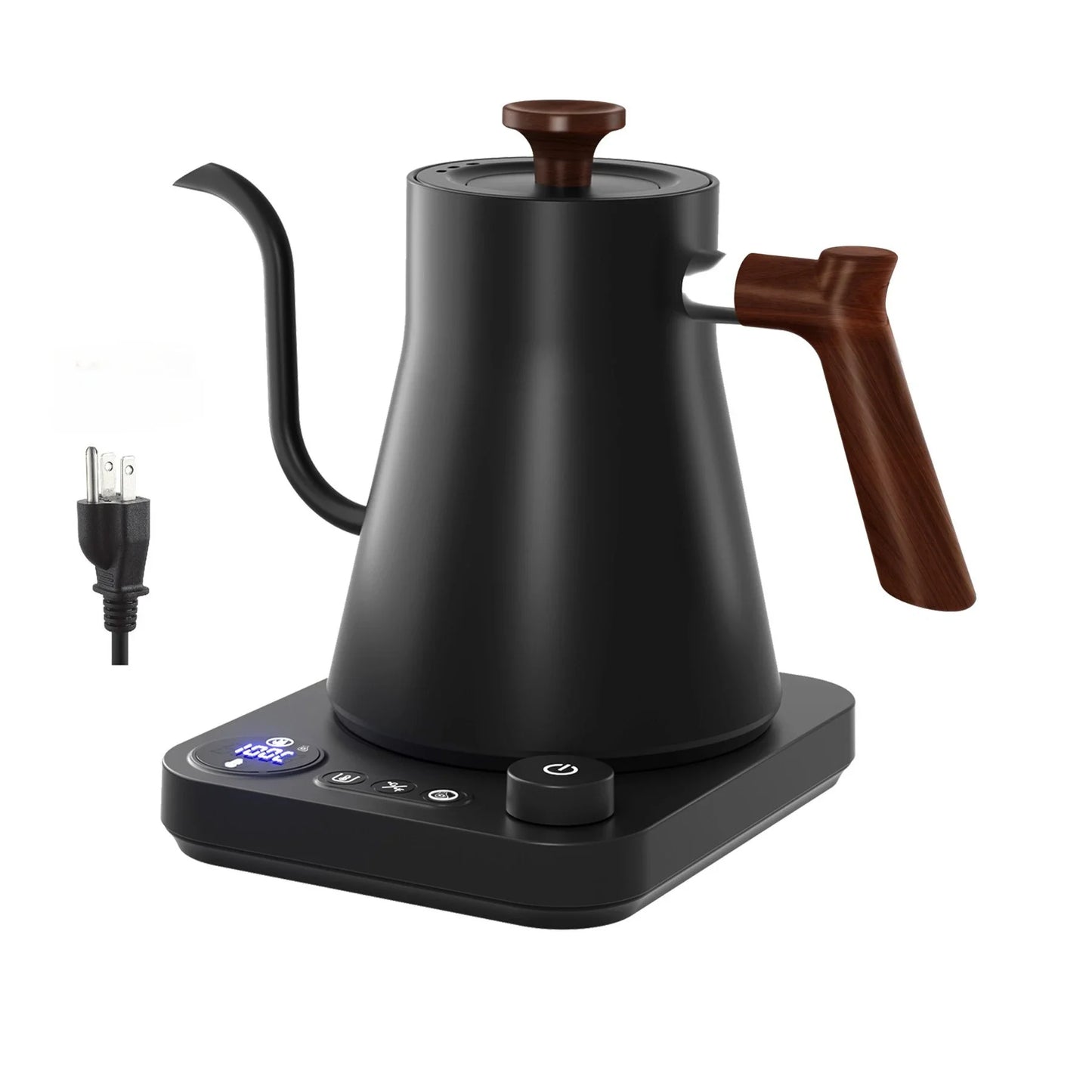 Electric Gooseneck Kettle 900ML Hand Brew Coffee Pot Smart Teapot Temperature Control Pot Rapid Heating Kettle 110v/220v