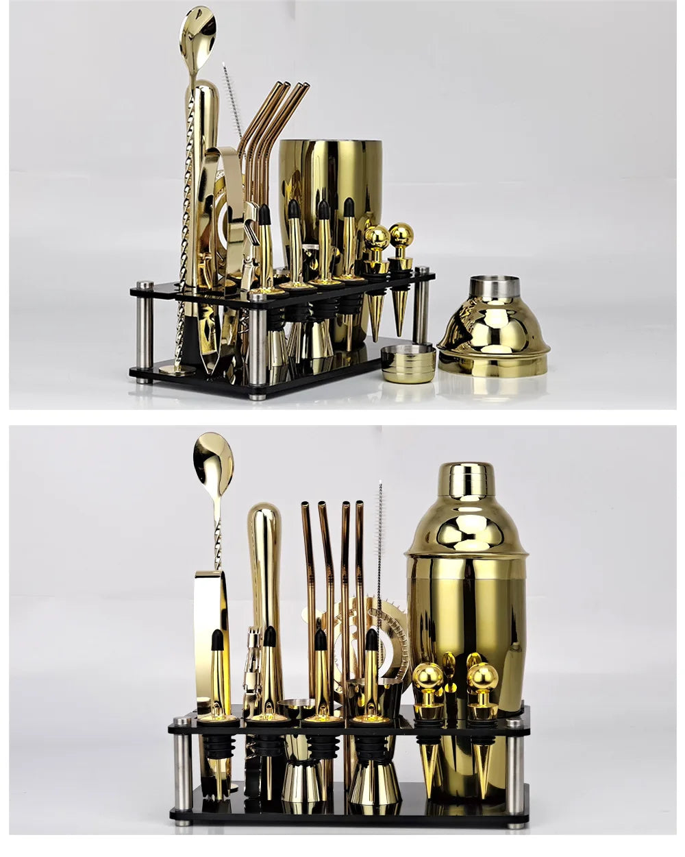 Boston Shaker Cocktail Set - 20 Piece Bar Tool Kit