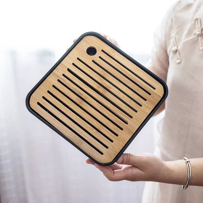 Square Simple Dry Soak Tea Tray