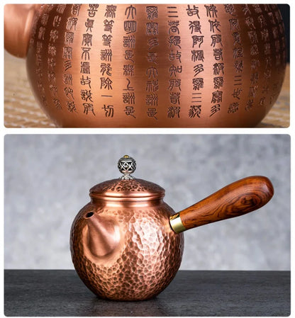 Handmade Red Copper Teapot