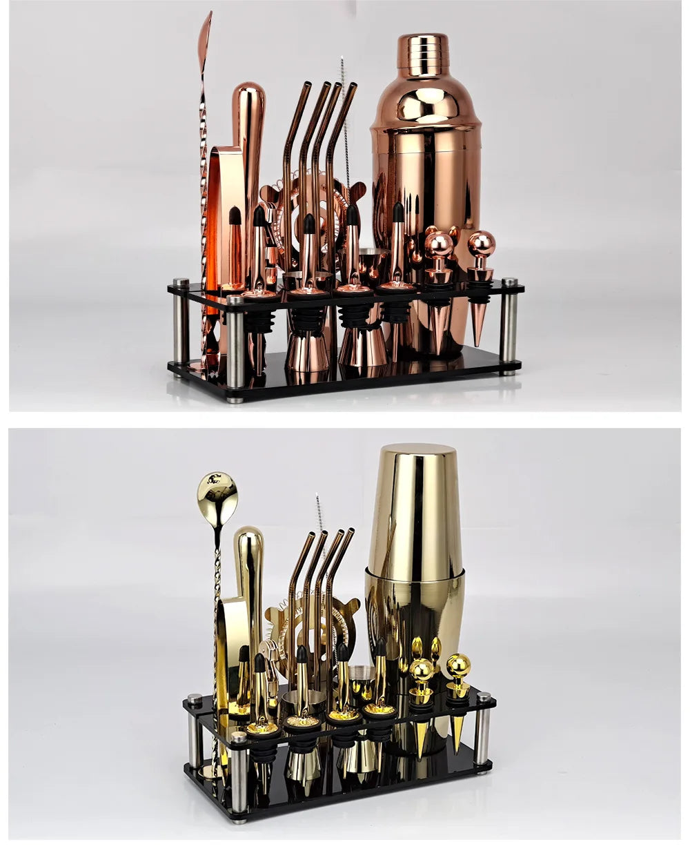 Boston Shaker Cocktail Set - 20 Piece Bar Tool Kit