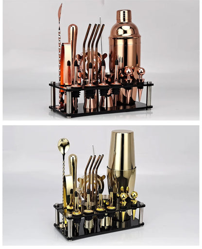 Boston Shaker Cocktail Set - 20 Piece Bar Tool Kit