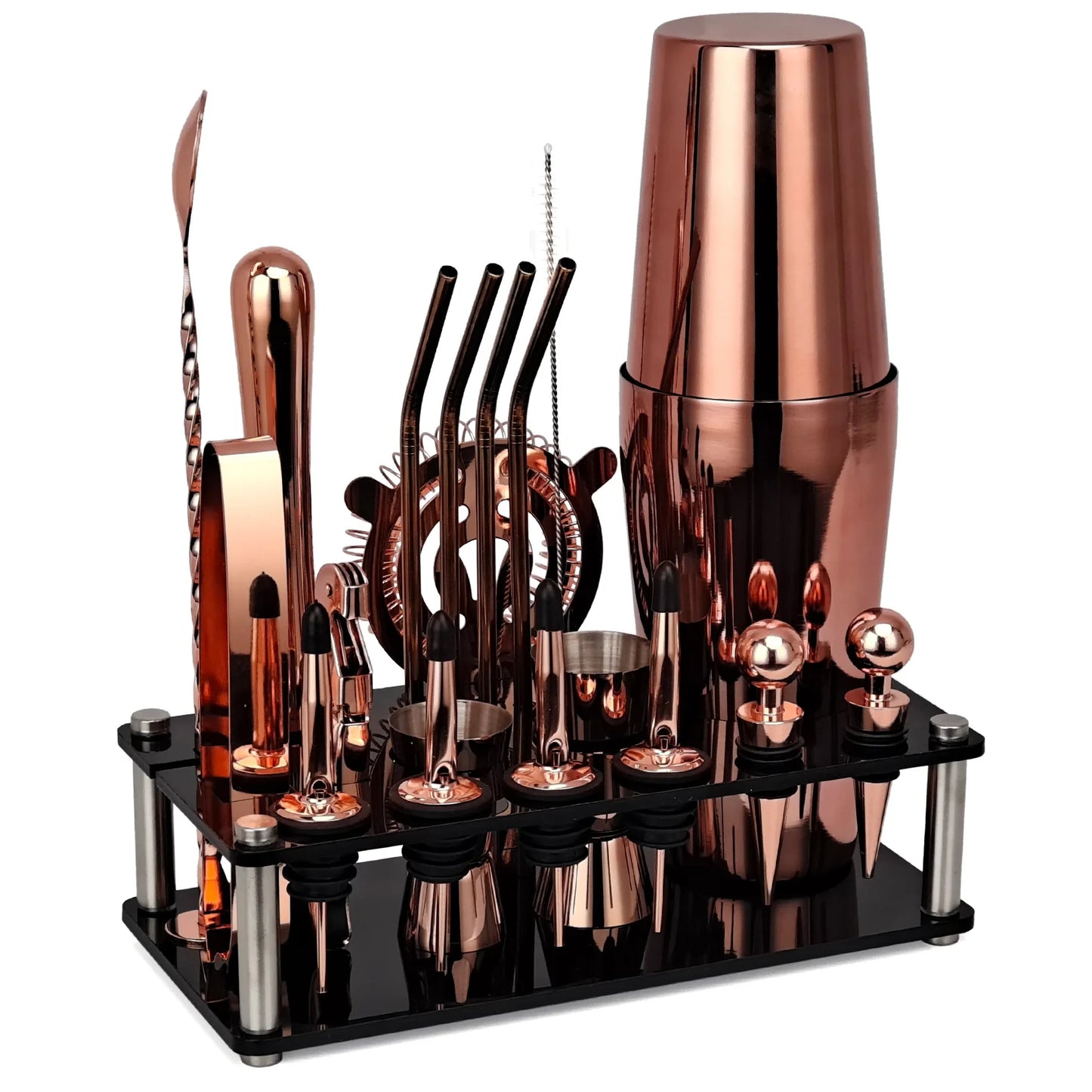 Boston Shaker Cocktail Set - 20 Piece Bar Tool Kit