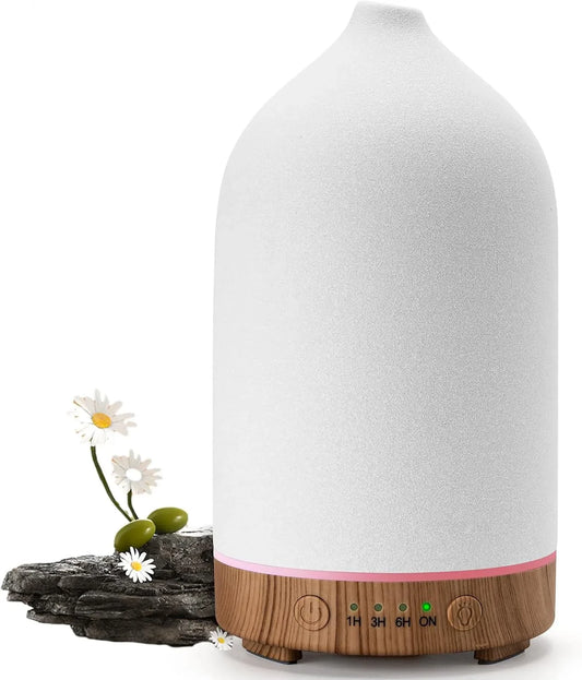 Ceramic Essential Oil Diffuser - 100ml Ultrasonic