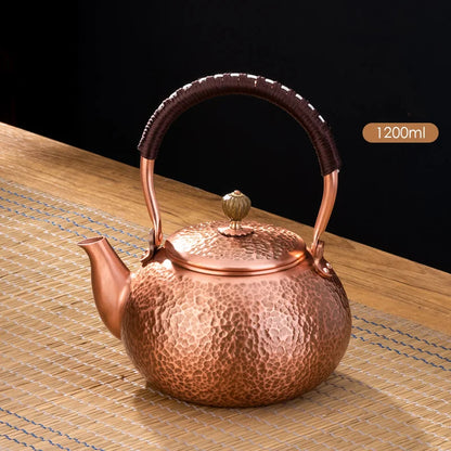 Handmade Red Copper Teapot