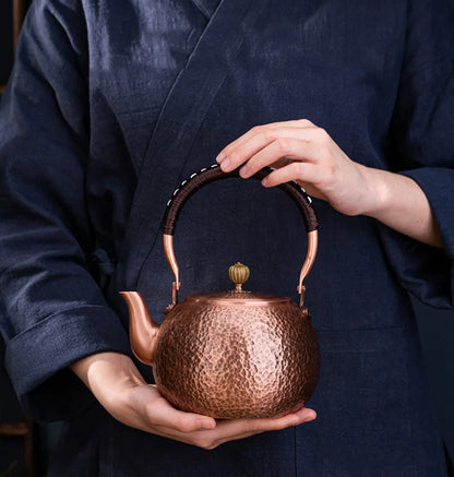 Handmade Red Copper Teapot