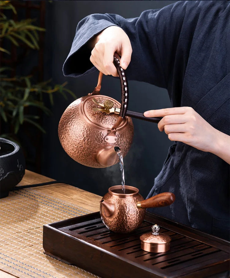 Handmade Red Copper Teapot