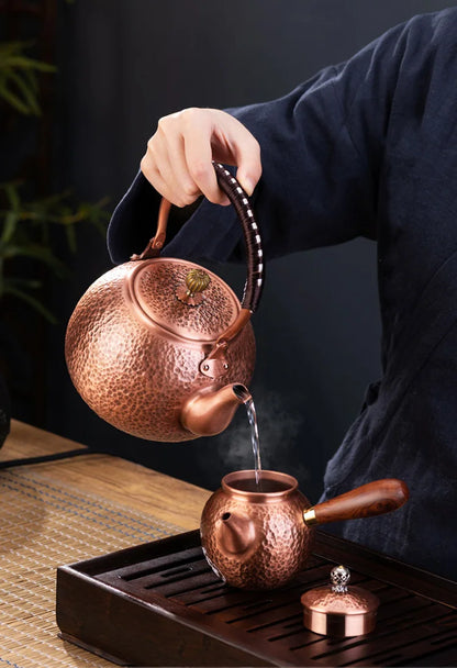 Handmade Red Copper Teapot