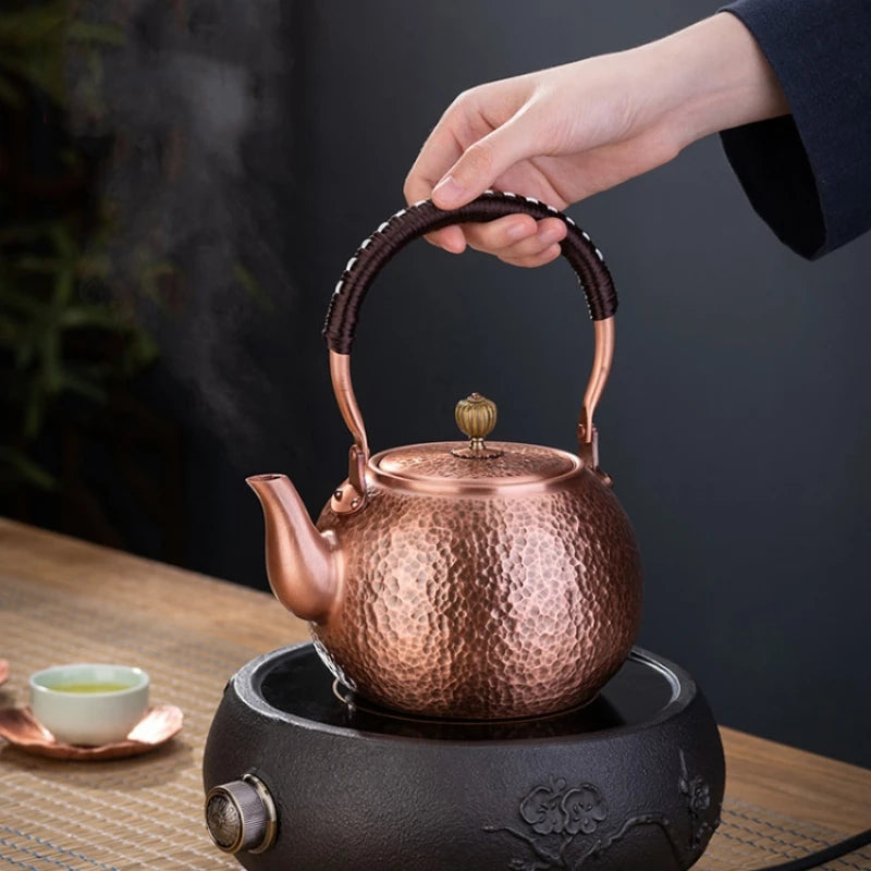 Handmade Red Copper Teapot