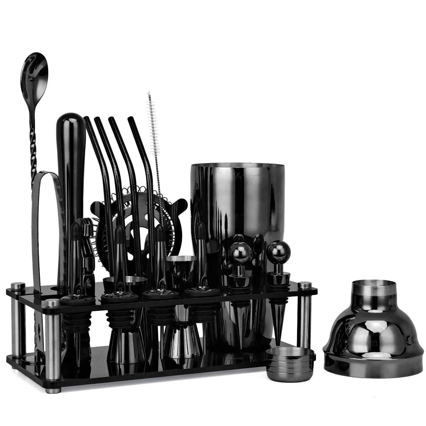 Boston Shaker Cocktail Set - 20 Piece Bar Tool Kit