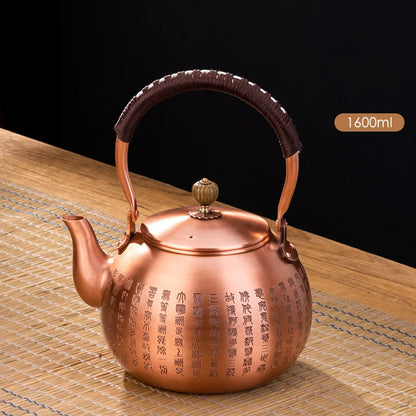 Handmade Red Copper Teapot