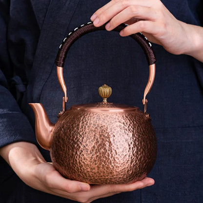 Handmade Red Copper Teapot