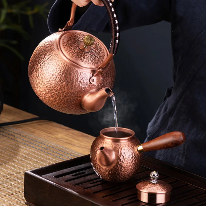 Handmade Red Copper Teapot