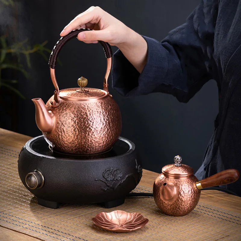 Handmade Red Copper Teapot