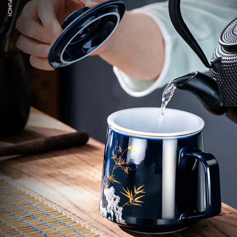 Ceramic Tea Cup With Tea-Strainer