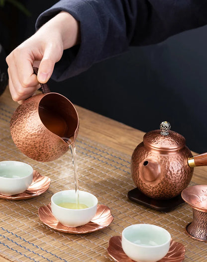 Handmade Red Copper Teapot