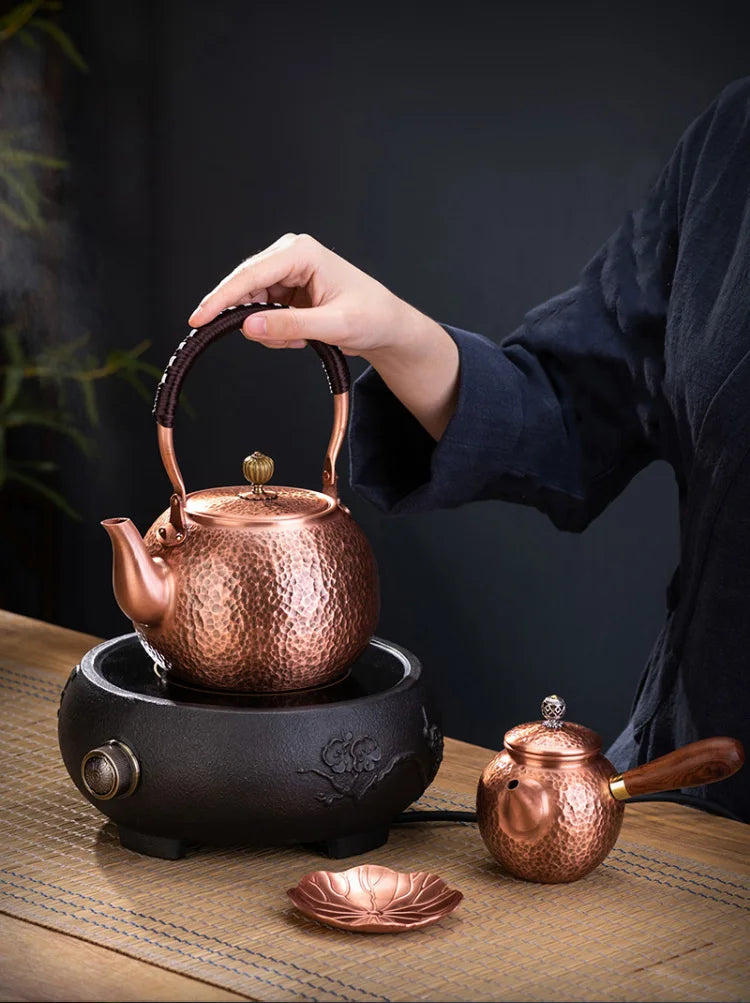 Handmade Red Copper Teapot