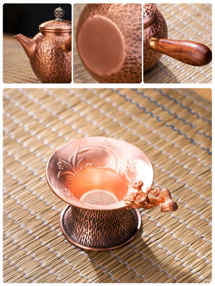 Handmade Red Copper Teapot