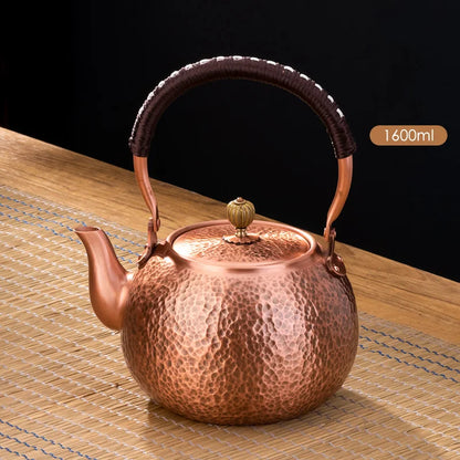Handmade Red Copper Teapot