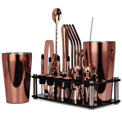 Boston Shaker Cocktail Set - 20 Piece Bar Tool Kit