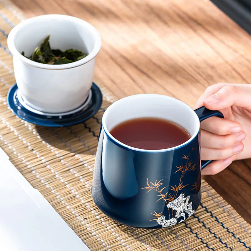 Ceramic Tea Cup With Tea-Strainer