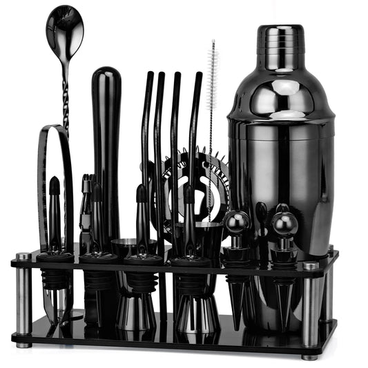 Boston Shaker Cocktail Set - 20 Piece Bar Tool Kit